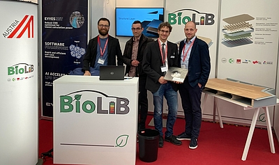 Das Projekt „Bio!LIB“ und der Demonstrator wurden auf der 11. Internationalen Zuliefererbörse (IZB) in Wolfsburg präsentiert. © Business Upper Austria