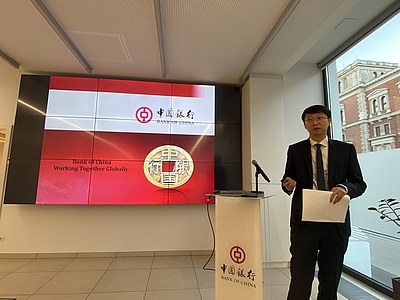 Zheng Li, Deputy General Manager von der Bank of China (Central and Eastern Europe) Limited Vienna Branch