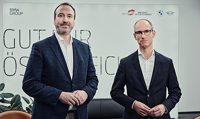 Christian Morawa, CEO BMW Austria und Alexander Susanek, Geschäftsführer BMW Group Werk Steyr © BMW 