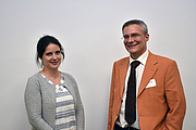 (li) Katharina Dobes, li und Andreas Flamm, RUAG Space GmbH